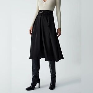 Commense Old Money Aesthetics Belted Skirt